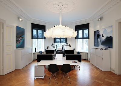 Rullegardiner, Multiscreen 1-10%, Room shot "Red Bull Office", Oslo, Norway