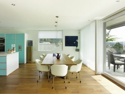 Gardinsystem, SG 6010, Colorama 1, Room shot "Private Home", Gümligen, Switzerland, Wave