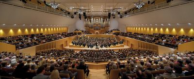 Roller Blind Systems, SG 4970, Jumbotex, Room shot "Bavarian State Philharmonics", Bamberg, Germany