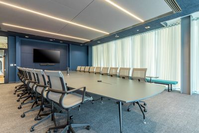 Curtain Systems, SG 5600, Colorama 1, Virgin Money, Glasgow, Scotland, United Kingdom